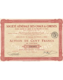Société Générale des Chaux & Ciments