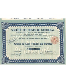 Société des Mines de Genolhac (Gard)