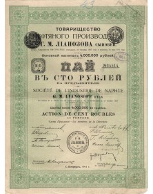 Société de l'Industrie de Naphte G. M. Lianosoff Fils (1912)