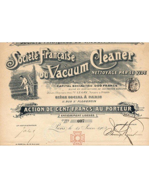 Société Française du Vacuum Cleaner Nettoyage par le Vide