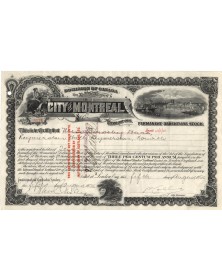 City of Montreal, Dominion of Canada - 3% Debenture Stock