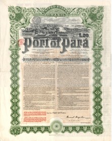 Port of Para - Emprunt 5% Or 50 ans (1920)