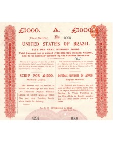 United States of Brazil - 5% Funding Bonds 1897 (Rothschild & Sons)
