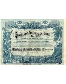 copy of Gouvernement Général de l'Indo-Chine - 3.5% Loan 3rd Issue (Railways construction)