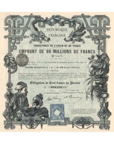 Protectorat de l'Annam et du Tonkin - Emprunt 2,5% 1896