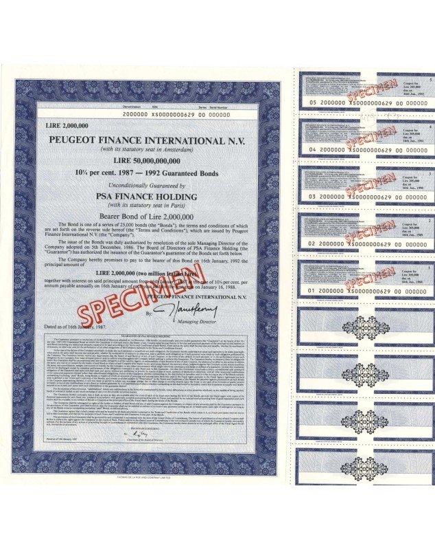 Peugeot Finance International N.V.