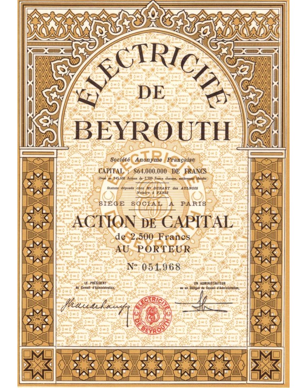 Electricité de Beyrouth, S.A. Française