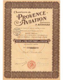 Chantiers de Provence-Aviation, Hydravions A. Bernard