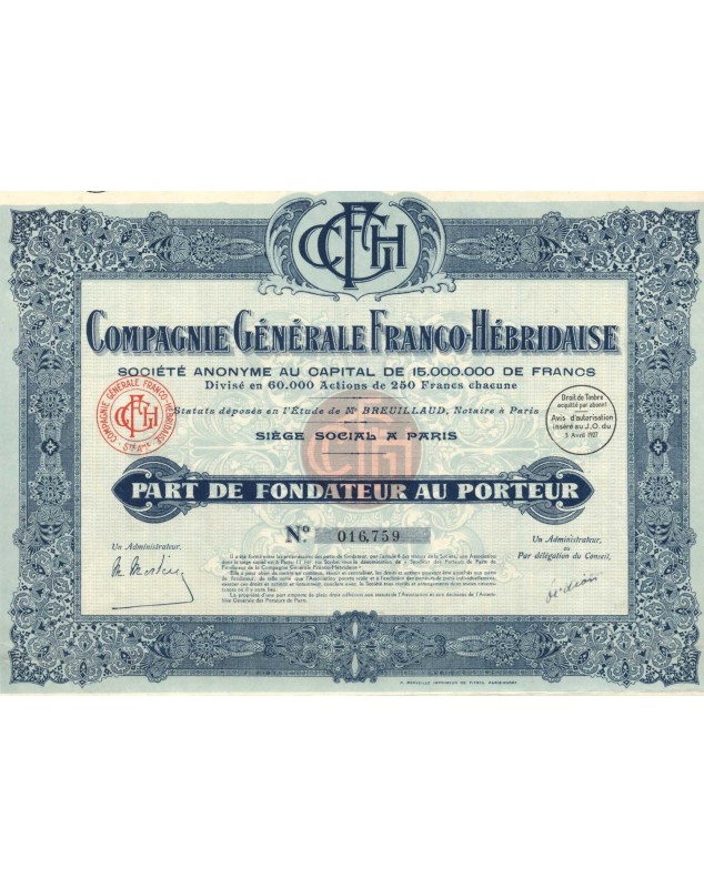 Compagnie Générale Franco-Hébridaise