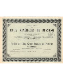 Compagnie des Eaux Minérales de Bussang (Vosges)