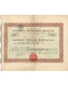 Compagnie Française d'Etudes et d'Entreprises Coloniales