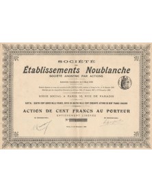 Société des Etablissements Noublanche (Porcelaine, Villedieu-sur-Indre)