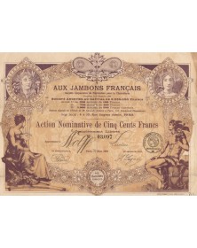 Aux Jambons Français (Coopérative pour la Charcuterie) 1920