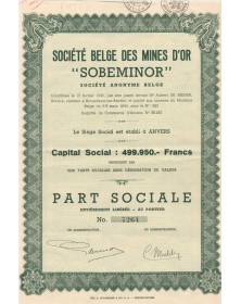 Société Belge des Mines d'Or "Sobeminor"