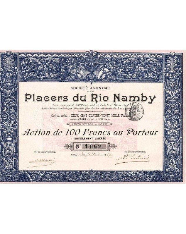 S.A. des Placers du Rio Namby