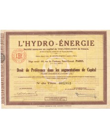 L'Hydro-Energie S.A.