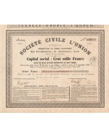 Société Civile L'Union,...