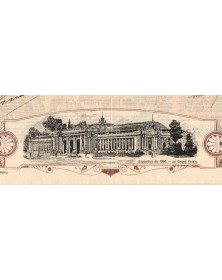 Compagnie Générale des Voyages Populaires à l'Exposition Universelle de 1900 - vue du Grand Palais (1898)