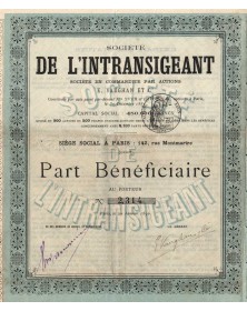 Société de L'Intransigeant, E. Vaughan et Cie