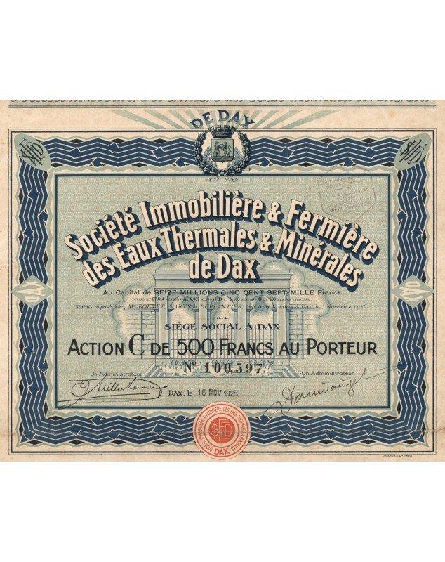 Société Immobilière & Fermières des Eaux Thermales de Dax (SIFED)