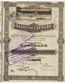 Salins du Cap Vert, Ile de Sal (1919)