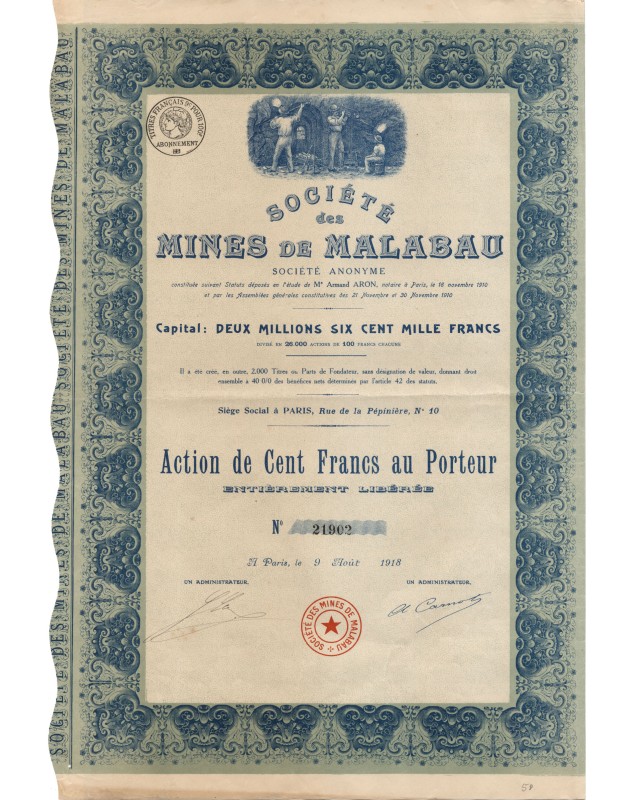 Société des Mines de Malabau (1918)