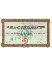 Compagnie des Forges d'Audincourt & Dépendances