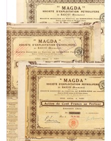 Magda - Société d'Exploitation Pétrolifères de Baïcoï (lot of 3 shares)