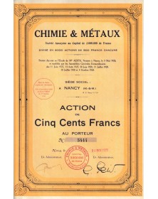 Chimie & Métaux S.A. (Nancy)