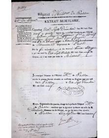 Extrait Mortuaire Hôpital...