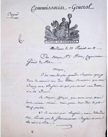 Lettre Police Bordeaux -...