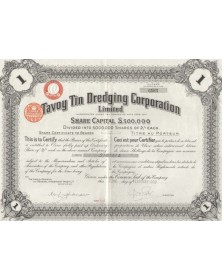 Tavoy Tin Dredging Corporation