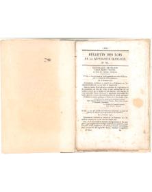 Bulletin des lois 1848 - Credits Haras nationaux - Lois de la République Française