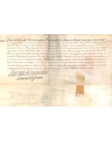 Autographe 1674 - Louis de Bourbon comte de Vermandois - Amiral de France