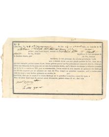 Procès-Verbal 1805 - Avertissement aux propriétaires de vins - Droit fiscal français