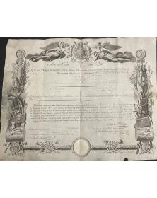 Brevet de la Décoration du Lys – 16 janvier 1815