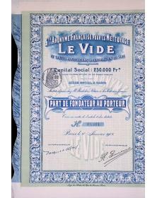 Le Vide (Part de Fondateur)