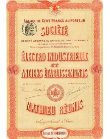 Sté Electro Industrielle et Anciens Ets Mathieu réunis