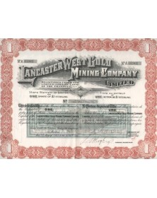Lancaster West Gold Minning Company