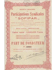 Parcipations Syndicales ''SOFIPAR''