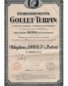 Etablissements Goulet-Turpin, Comptoir Général d'Approvisionnement