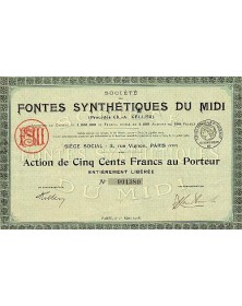 Société des Fontes Synthétiques du Midi (Procédés Ch.-A. Keller)