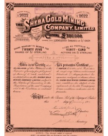 The Sheba Gold Mining Co. Ltd