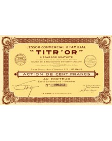 L'Essor Commercial & Familial ''TITR'OR'' L'Epargne Gratuite