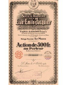 SA des Ets Emile Jacquier (Conserverie des Ambassadeurs)