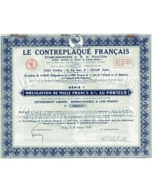 Le Contreplaqué Français - Ets F.M.H. VOULTON