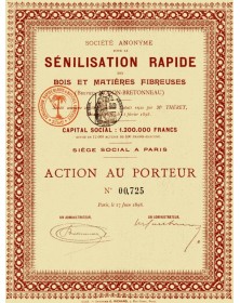S.A. pour la Sénilisation Rapide des Bois et Matières Fibreuses (Brevets Nodon-Bretonneau)