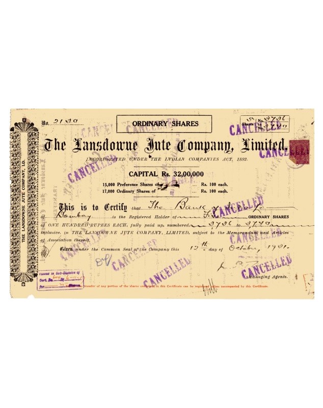 The Lansdowne Jute Co. Ltd