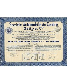 Sté Automobile du Centre Gatty et Cie
