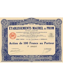 Ets Maurel & Prom (Commerce, Pétrole)